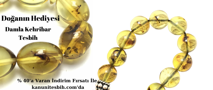 damla kehribar tesbih